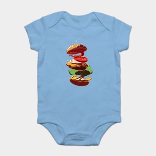 Burger time freeze Baby Bodysuit